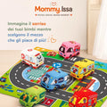 GT CARS. Borsa/pista con macchine peluche