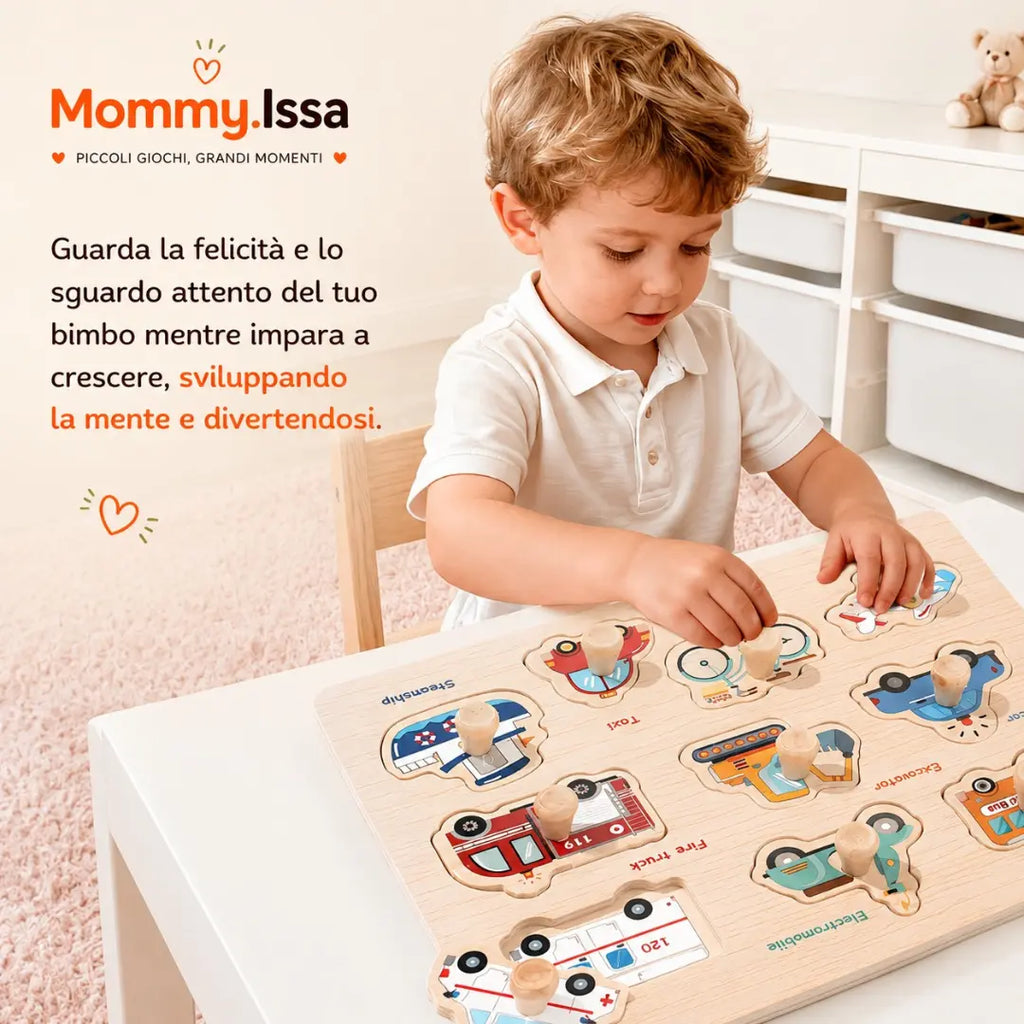 LEONARDO. Puzzle con maniglia
