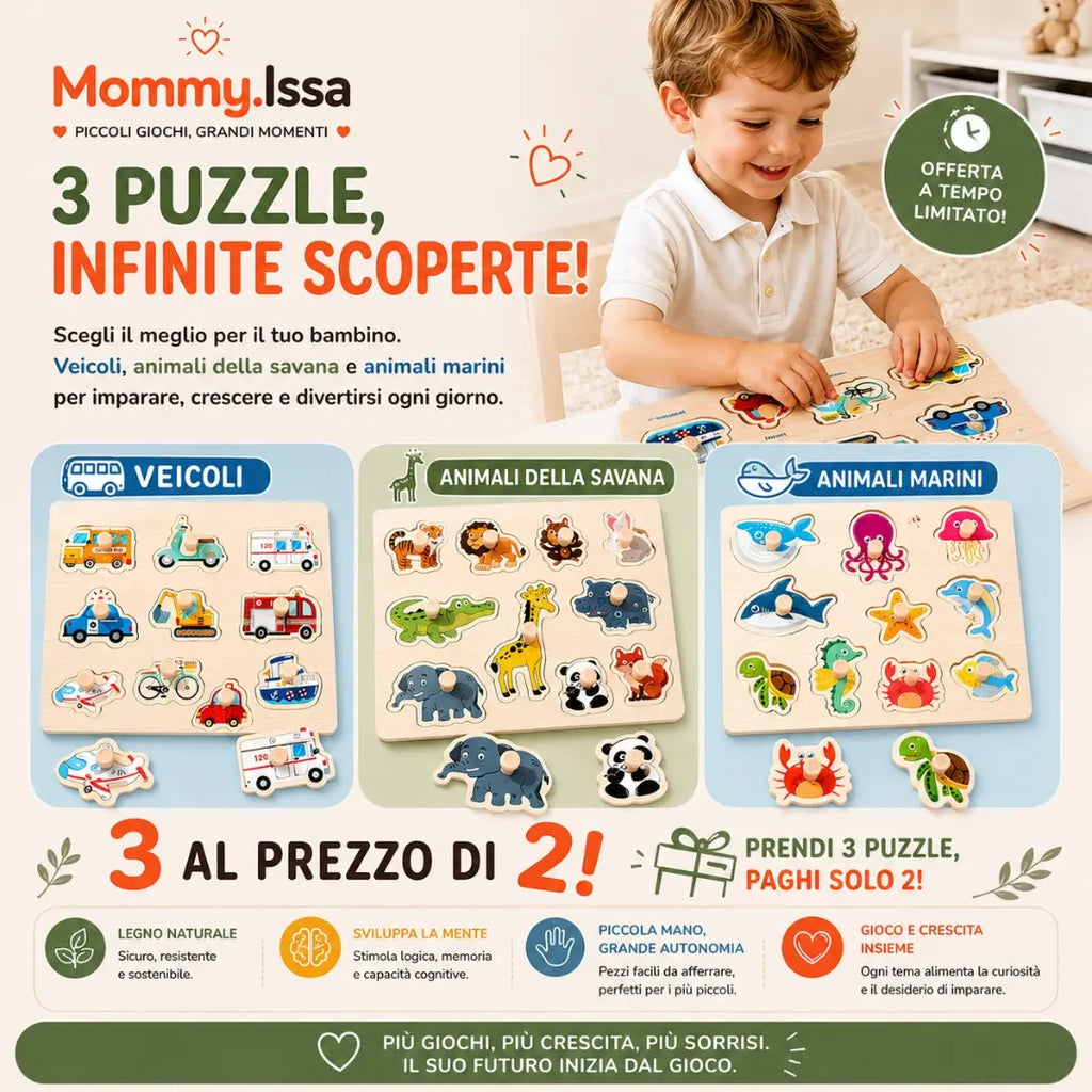 BUNDLE LEONARDO. Puzzle con maniglia