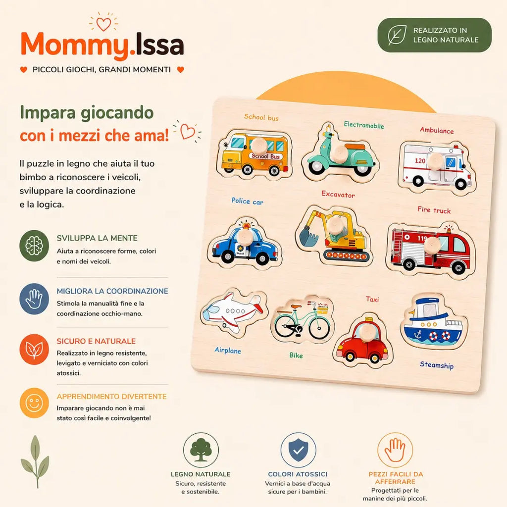 BUNDLE LEONARDO. Puzzle con maniglia