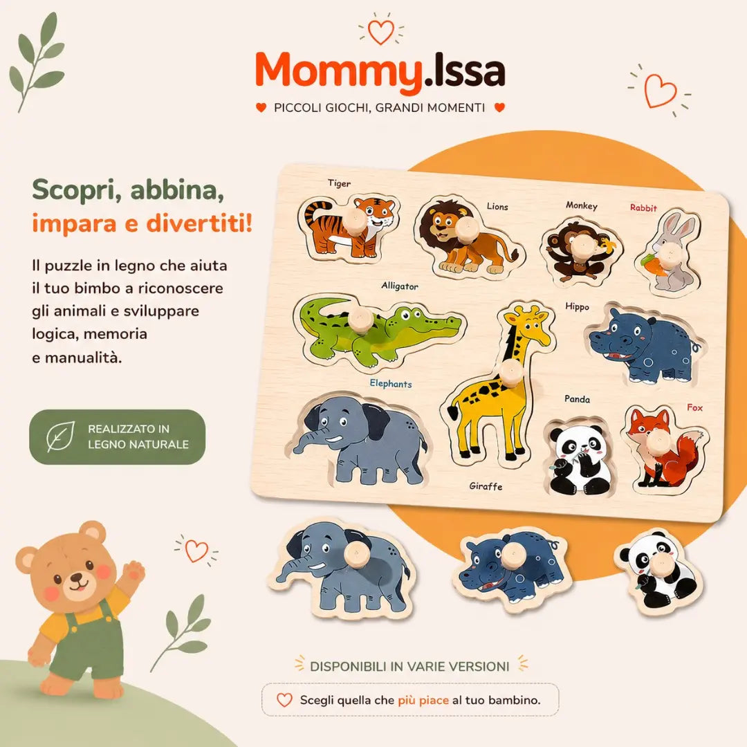 LEONARDO. Puzzle con maniglia